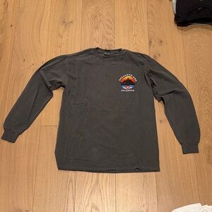 Breckenridge Gildan Dark Gray Long Sleeve Tee with Mountain Graphic